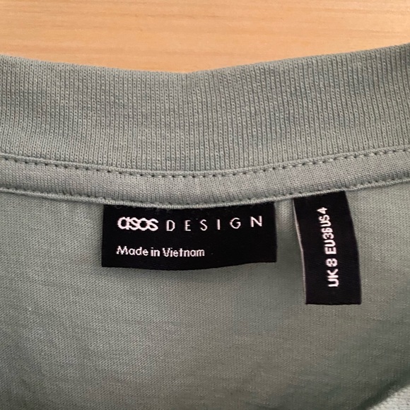 ASOS Sage Green Cropped Muscle Tank - Picture 3 of 3